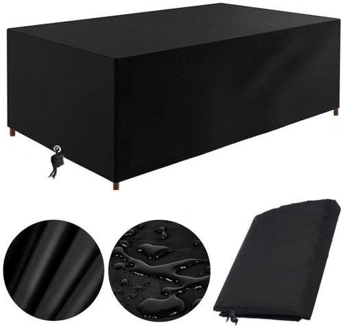 Garden Furniture Covers Waterproof 200 x 150 x 75, Outdoor Furniture Covers Waterproof, Patio Furniture Covers Waterproof, Garden Table Cover Rectangular for Table Chair Sofa Sets (200x150x75cm)