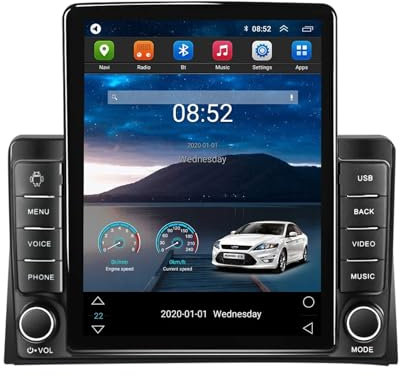 2 DIN Radio de Coche Android 11 de 9.5 Pulgadas Coche Pantalla Tactil para VW Multivan T5 2003-2015 Reproductor Multimedia con WiFi/FM/Mandos del Volante/Cámara Trasera/Navegación GPS(TS200 2+32G)