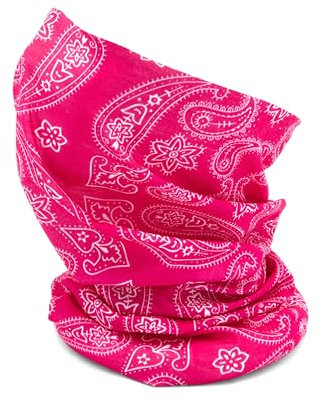 MAPIMANIA -Schlauchschal Herren Damen paisley fuchsie, Multifunktionstuch Sommer, Motorrad Halstuch, UV Schutz, Bandana, Stirnband, Kopftuch