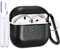 V.R.HOPE Hülle Kompatibel mit AirPods 4, Leder Stoßfester Schutzhülle mit Cleaner Kit & Karabiner, Echtleder Kopfhörer Case Airpods 4 Generation 2024 für Männer Frauen- Schwarz