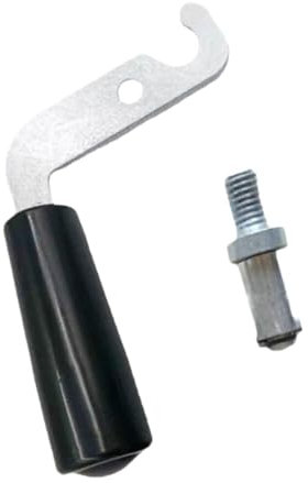 perfk Piezas de manija de puerta de chimenea resistentes a altas temperaturas, accesorios resistentes, manija de metal para el hogar