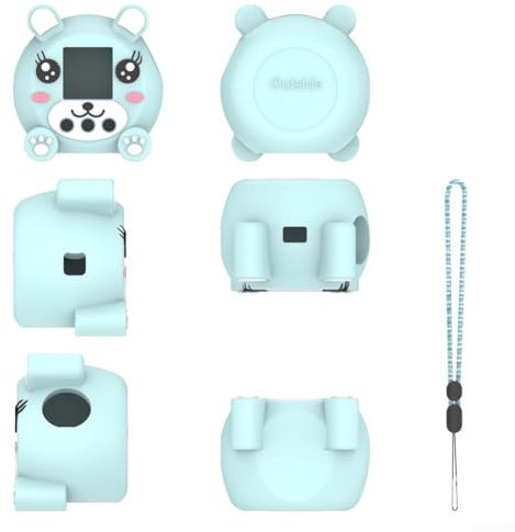 1 x Silikonhülle, Silikonhülle für interaktives digitales Spielzeug, weiche virtuelle Haustier-Schutzhülle, für virtuelle elektronische Haustiere Zubehör (blau)