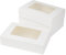 KEYIDO 20 Pack Cookie Boxes with Window, 8.5”×5.5”×2” Sweet Boxes Empty Gift Packing Boxes, White Cardboard Bakery Boxes for Muffins Pastry Cupcake Candy Pie Party Favours