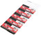 Lot de 10 piles bouton AG1/LR621 - Longue durée de vie - 1,5 V - Pour montres et petits appareils électroniques