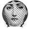 ROTOOY Lina Cavalieri Teller, Fornaset Dekoteller, Wanddekorationsplatte, geheimnisvolle Gesichtsplatte, Wandbehang, Dekoration, inklusive Halterung und speziellem Federhaken, 20,3 cm, S (13)