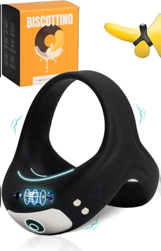 MySecretCase Penis Vibrator für Paare Cockringe für Männer Gummi Sexspielzeug, Mastrubrator für Manner Cock Ring & Vibrator Mann Erotik 10 Vibrationmodi Erektion & Klitoris Stimulator Für Sie