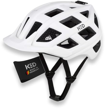 KED Crom Fahrradhelm Für Mountainbike, Trekking Und Alltag Mit LED Rücklicht, FIDLOCK Verschluss, Insektenschutznetz