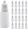 XWYDZ 20 Pcs 10ml Dropper Bottle, 10ml Bottles, Dropper Bottle - Plastic Squeezable Empty Travel Leak-Proof Refillable Liquid Containers with Cap for Essential Oils, DIY, White