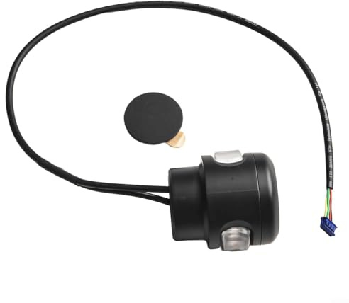 Yuanpgky Elektroroller-Blinker für E2/E2 Pro, Lenker-Blinker mit IPX5-Wasserdichtigkeit, links/rechts Richtungslicht in Schwarz (ABS-Material, 3,6 x (links)