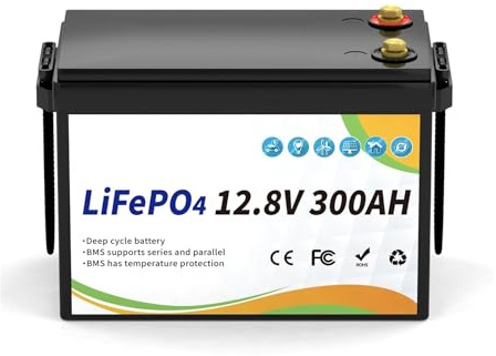 FLLYROWER 12.8v 100Ah Bluetooth 120Ah 180Ah 300Ah LiFePO4 Battery Pack Solar Lithium Lifepo4 Battery(12v 300Ah)