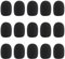 Kesote Set di 15 Coperture di Mini Microfono Nera Copertura di Spugna, Mini Dimensione