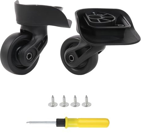 BQLZR Universal-Rollen für Rollkoffer, kompatibel mit Koffer, Gepäck-Ersatz aus PVC W237, vertikale Räder, Zubehör mit Gewinde, Höhe 8,3 cm