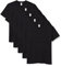 Fruit of the Loom Men's Iconic, Lightweight Ringspun Tee, 5 Pack T-Shirt, Black (Black 36), XX-Large (Size:2XL) (Pack of 5)