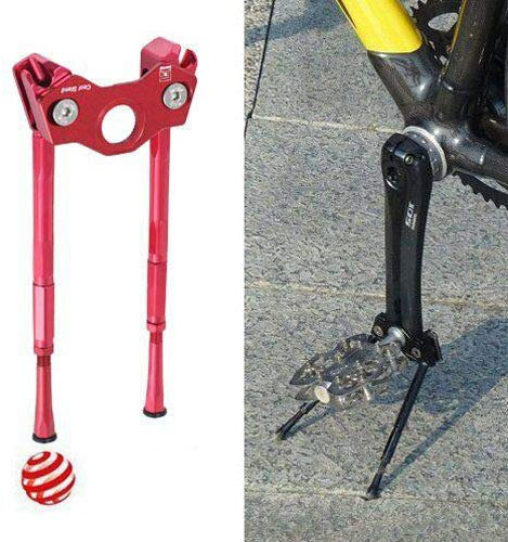 Gearoop Bicycle CoolStand Alloy Adjustable Side Stick 33-39mm, Red, ST1916