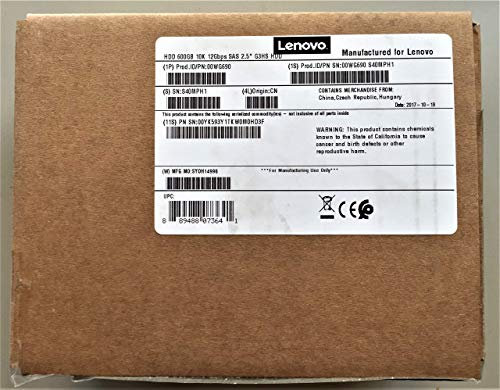 Lenovo 600 GB 10 K 12 Gbit/s SAS 2,5 G3HS disque dur (Reconditionné)