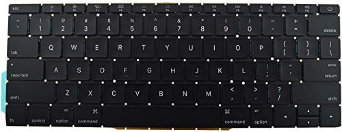 Willhom Teclado US Layout reemplazo para MacBook Pro 13 A1708 finales 2016 mediados de 2017