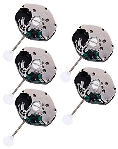 Hemobllo Quarzuhrwerk – 5 Stück Quarzuhrwerke, Ersatzset, Uhren-Ersatzteile, DIY-Uhren-Reparaturzubehör, Uhren-Reparaturteile für Armbanduhren