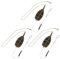 Chacerls Pack von 3 Angeln Inline Feeders Inline Methode Karpfen Angeln Feeder Set, Ausrüstung Angeln Zubehör mit Easy Release Köder Form Karpfen Tackles Europäischer Stil