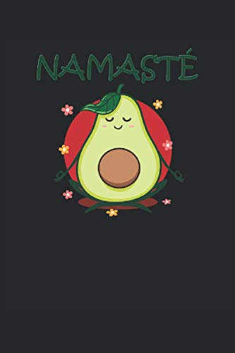 Namasté: Cuaderno de aguacate de yoga - cuaderno vegano alineado - 120 páginas alineadas para pensar pensamientos, ideas e impresiones |Dina5 |Gran ... entusiasmados con el cumpleaños o la Navidad.