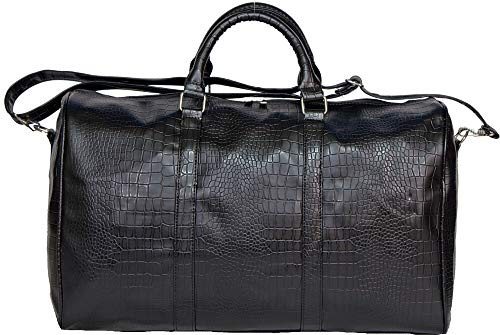 Sporttasche, Schultertasche, A4, Army, Schultertasche, Schultertasche, Kroko-Optik, Weekendtasche, A4-Format, Sporttasche, kleine Reisetasche, Abenteuer, Antiker Preis 38,00 EUR, Schwarz , Medium