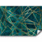 murando - Papier Peint Panoramique Adhésif Abstrait 392x280 cm - Murale Autocollante - Jaune turquoise - Tendances artdéco texture figures géométriques abstraction géométrique a-A-0857-a-a