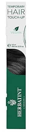 Herbatint Mascara Temporary Hair Touch-Up Noir | Retouche Racine Instantané | Couverture Temporaire des Cheveux Blancs | Testé Dermatologiquement | 93% d'Ingrédients d'Origine Naturelle