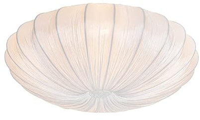 Qazqa Japandi Deckenleuchte, Deckenlampe - Plu - Weiß, Rund, 5-flammig, 60cm, Ideal als Flur, Schlafzimmerlampe und Wohnzimmerlampe