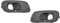 EASYSHOP24H SET 2 Griglia Paraurti Anteriore Destra e Sinistra Per Panda 312 319 da 2012 Cornice Mostrina Inferiore Copertura Fendinebbia Sinistro e Destro