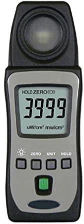 ERUKEI Mesureurs de lumière Indicateur de Niveau de lumière avec écran LCD rétroéclairé 290 nm ~ 390 nm