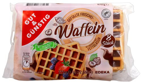 Gut & Günstig gefüllte Frischei-Waffeln, 6er Pack (6 x 272g)