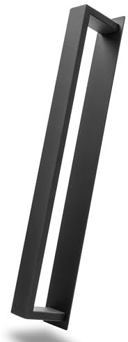 EDEL-WOHNEN-TreLux - Handtuchhalter schwarz Ohne Bohren, Gästehandtuchhalter Selbstklebend, Badetuchhalter selbstklebend, Edelstahl Handtuchhalter Wand