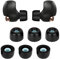Auriculares In-Ear de Repuesto de 3 Pares Compatibles con Sony WF-1000XM4, Tapones Acolchados In-Ear Ear Earphones (L, Negro)