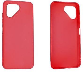 caseroxx Schutzhülle für Fairphone 4 in rot – Flexibles TPU-Case aus stoßfestem Gummi, passgenaue Handy-Tasche mit Kantenschutz & rutschfestem Grip