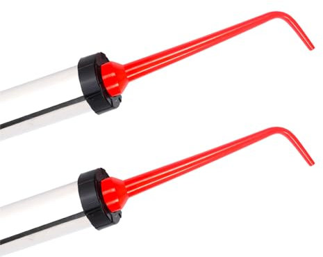 ANZHUO Caulking nozzle for sausage caulking gun Extend the nozzle used for sealing seams installing glass doors and windows tiles kitchenware advertisements (2 pieces)