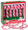 Zuckerstangen mit Erdbeergeschmack - Candy Canes rot/weiß gestreift - Natürliche Farben - Christbaumschmuck oder Geschenkanhänger - Süßigkeit Weihnachtszeit (12 x 12g (1 Packung))