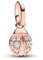PANDORA ME Glücks-Marienkäfer Mini-Charm-Anhänger aus Sterling Silber mit 14 Karat rosévergoldete Metalllegierung, Cubic Zirkoniastein, Kompatibel ME und Moments Armbändern, 783043C01