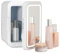 YU YUSING Mini Frigo Cosmétique 4L avec Miroir LED, Petit Frigo de Chambre Cosmétique avec Fonction Chaud/Froid, Mini Réfrigérateur Portable, 12V/220V, Miroir Maquillage pour Voitures (Blanc)