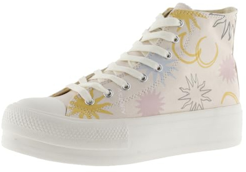 victoria High-Top Tribu Canvas Sohlen & Retro-Logo & Doppelter Plattform 1061132 für Damen Nude 40