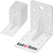 KOTARBAU® Jeu De 12 Pièces 90 x 900 x 65 mm Cornière Renforcée En Acier Galvanisé | Cornières Supports De Montage Meubles Angles De Menuiserie | Cornière Acier