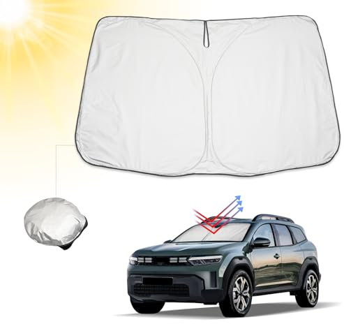 BIBIBO Renault Captur Cubierta de Parabrisas Delantero Compatible con Renault Captur 2013-2023 2024, Parasol para Parabrisas Delantero Plegable, Parasol antirayos UV