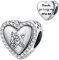TCZNAF Mom's Rose Armband Charms kompatibel mit Europäische Armbänder Halsketten Muttertag Bead Charm für Damen