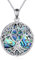 YFN Tree of Life Necklace Sterling Silver Infinity Cross Pendant Abalone Shell Celtic Jewelry Gifts for Women Men