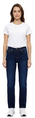 ESRA Straight Leg Jeans Damen Jeans High Waist – Premium Stretch Jeans Damen aus extra weicher Baumwolle