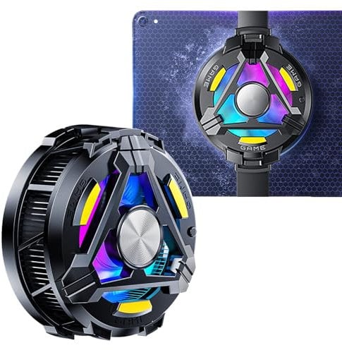 Enfriador de iPad, Enfriador de Teléfono, Refrigerador Magnético para Tableta, Enfriador de Tablet 25 W, Enfriamiento del Telefono Movil para Jugar Juegos, Mirar Videos, Transmisión en Vivo Tiktok