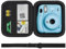 HESPLUS Camera Case for Fujifilm Instax Mini 11 / Mini 12 / Mini 40 / Mini 99 Instant Film Camera, Storage Protective Carrying Bag with Removable Adjustable Shoulder Strap, Black