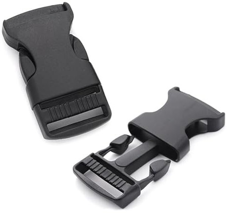 KSOIQPU 2 Stück Schnallen Und Verschlüsse,Steckschnalle 20mm,Klickverschluss,Flache Seitenschnallen Für Rucksackreparatur,Gepäckbefestigungsgurt,Haustierhalsbänder