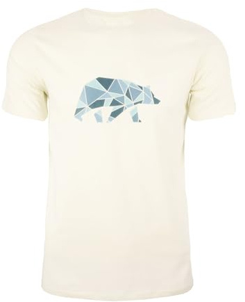 FORSBERG Espenson T-Shirt mit stylischem Bär Brustlogo Rundhals für Herren, Farbe:beige, Größe:XXL