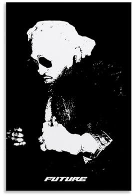 Future Poster, Rapper-Album, Leinwand, Wandkunst, dekoratives Wohndekor, Gemälde für Wohnzimmer, Schlafzimmer, 30 x 45 cm, ungerahmter Stil