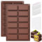 BMSQOFD Moule Silicone Tablette Chocolats Dubai Mini,Moule Pepites Chocolat Carrée Démoulage Facile Pour Protéiné Barre Dragées Céréales Avec Grattoir