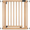 Safetots Barrière Élégante en Bois Naturel, Barrière de Sécurité à Fixation par Pression, Barrière pour Escaliers, Couloirs et Portes, 71cm - 79cm